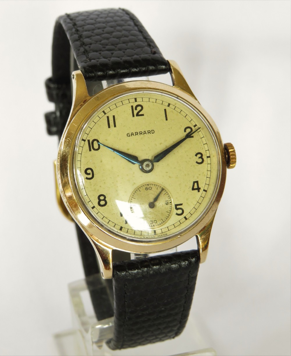 9ct gold wrist watch from Garrard, 1957 View II