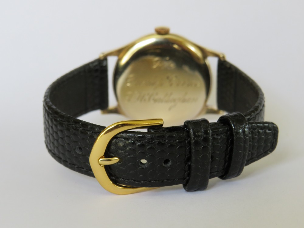 9ct gold wrist watch from Garrard, 1957 View IV
