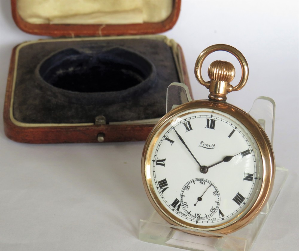 Boxed 1920s Limit pocket watch