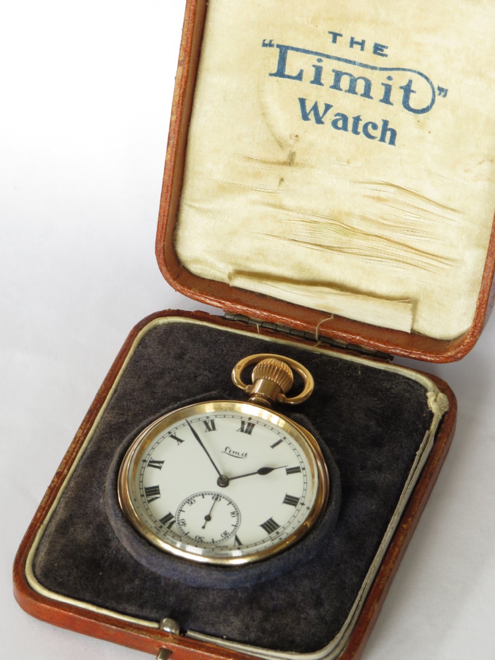 Boxed 1920s Limit pocket watch View II
