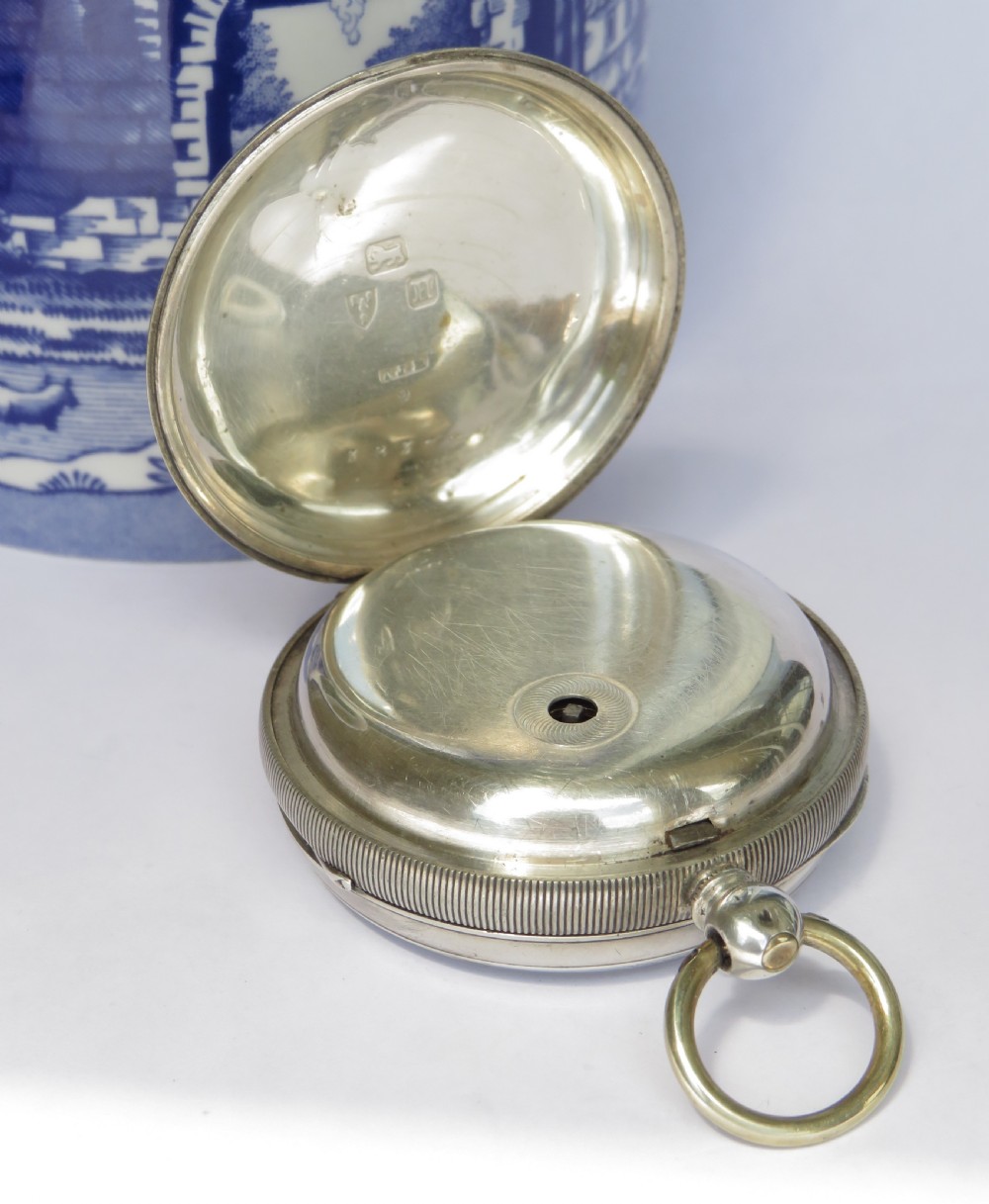Antique silver pocket watch, Mercer, Coventry View III