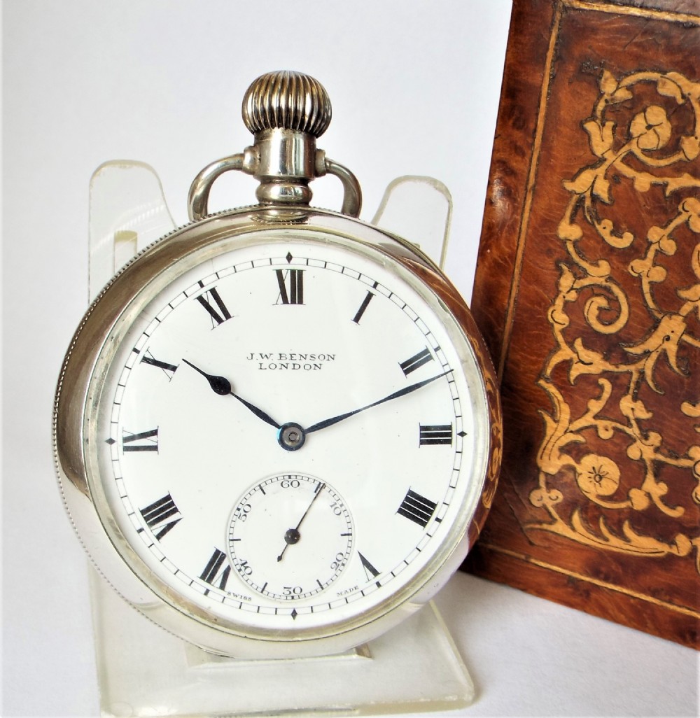 Antique Revue pocket watch from J W Benson.