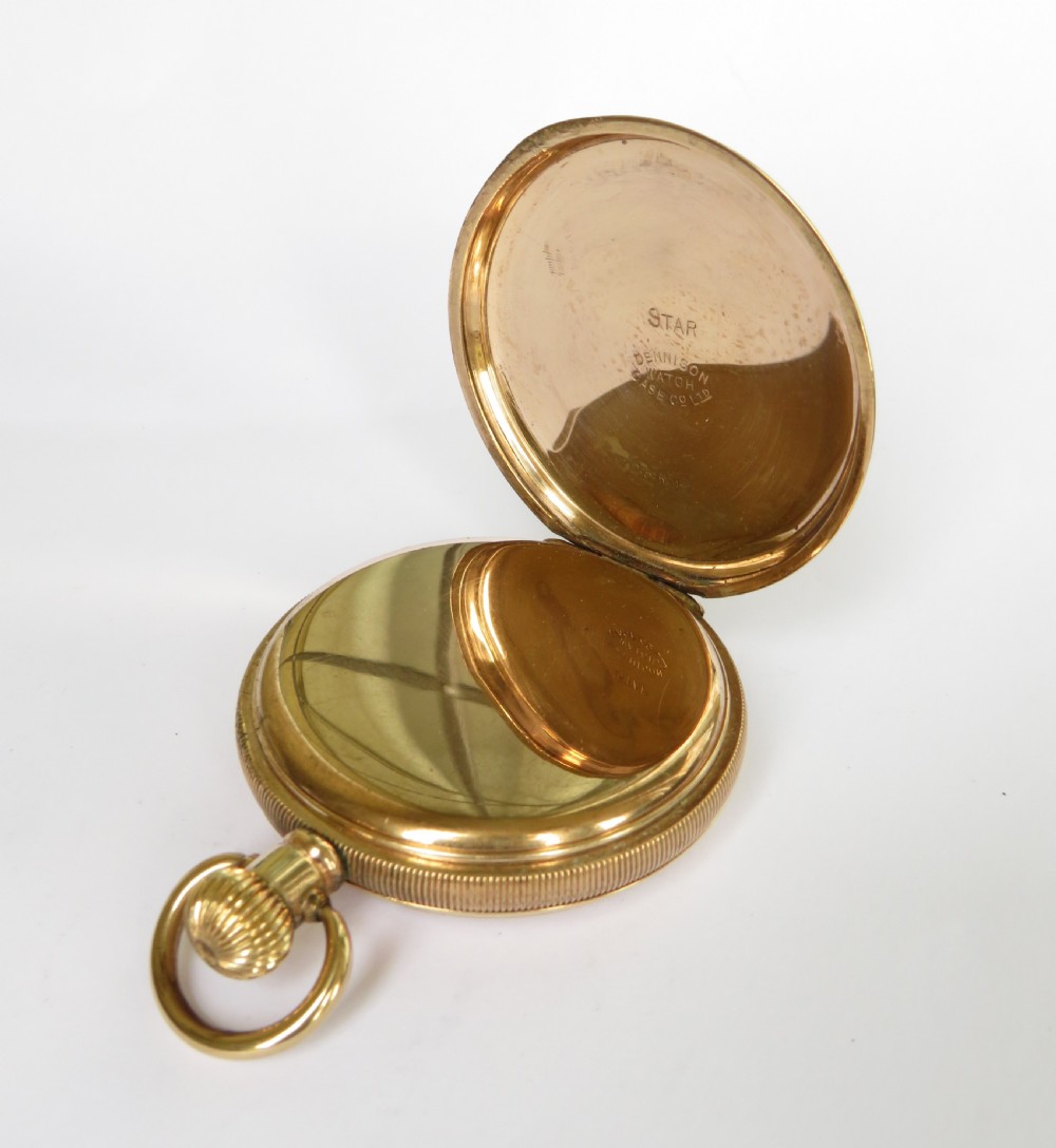 A 1940s Garrard half hunter pocket watch. View IV