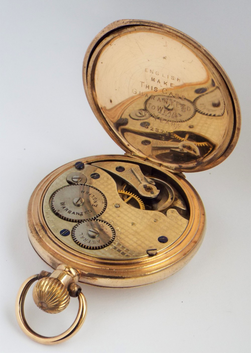 1920s Coventry Astral half hunter pocket watch from H Williamson. View V