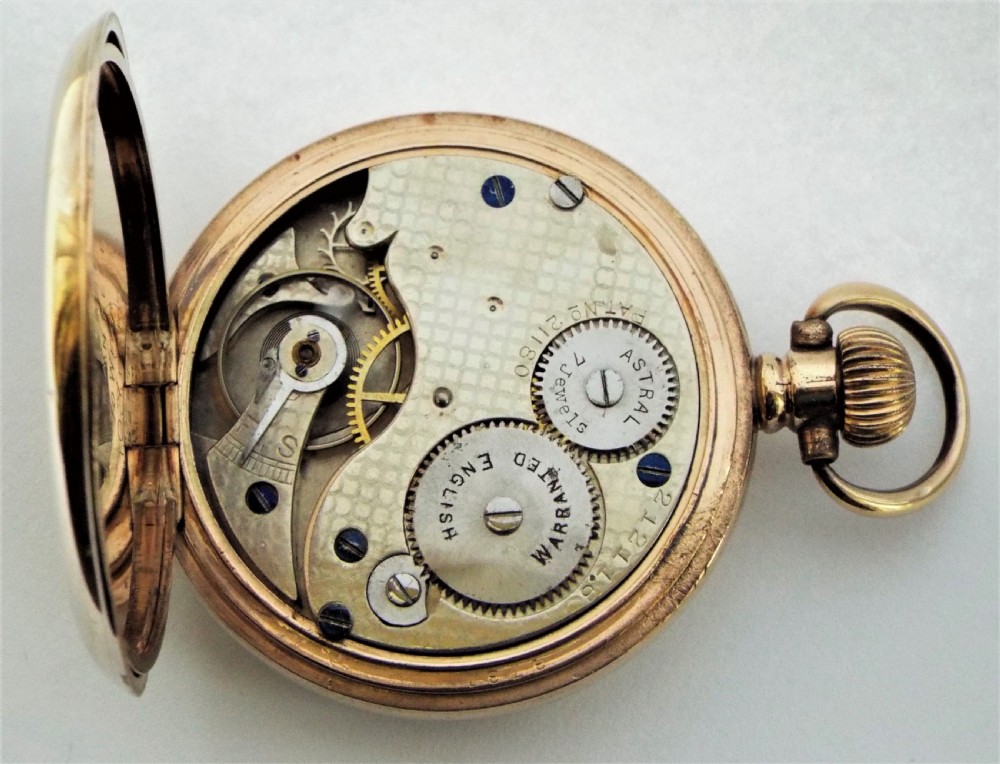 1920s Coventry Astral half hunter pocket watch from H Williamson. View VI