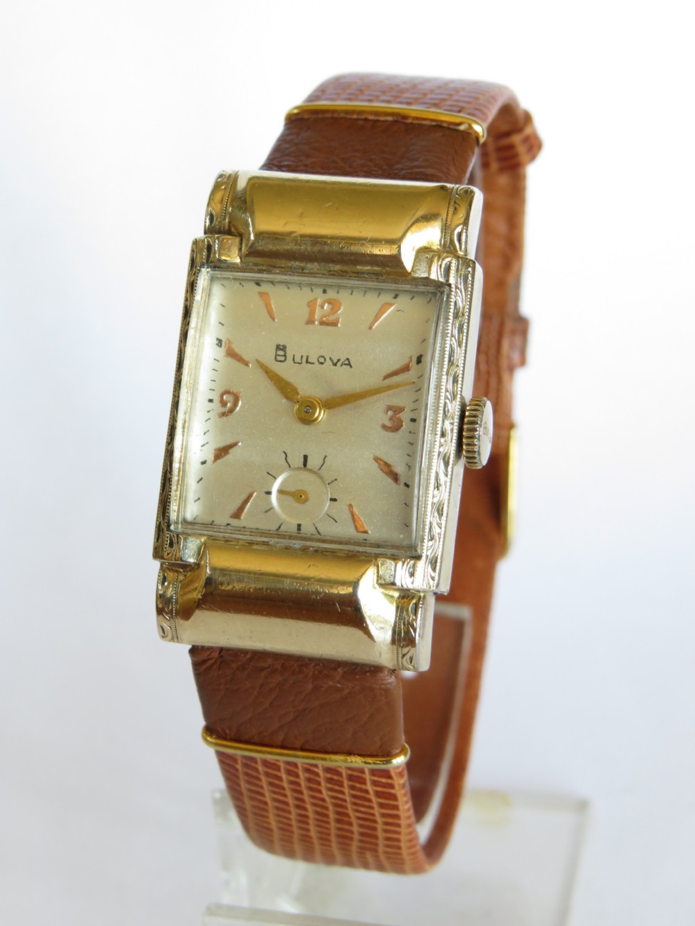 Mid-size Bulova Art Deco wrist watch, 1955 View II