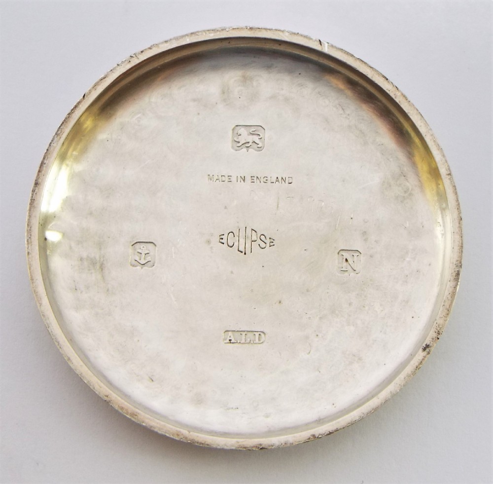 Vintage 1937 Swiss silver pocket watch. View IV