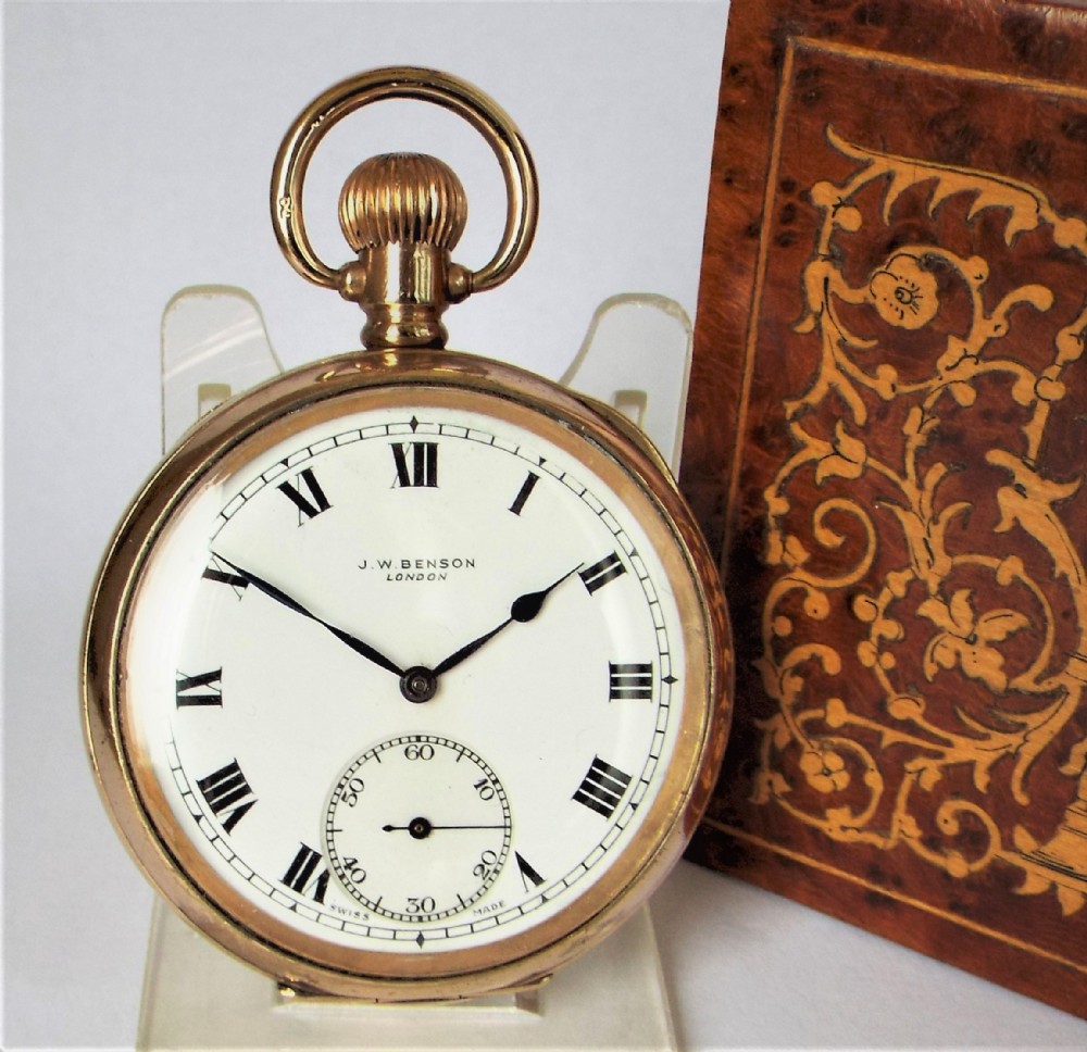 A 1920s J W Benson pocket watch.