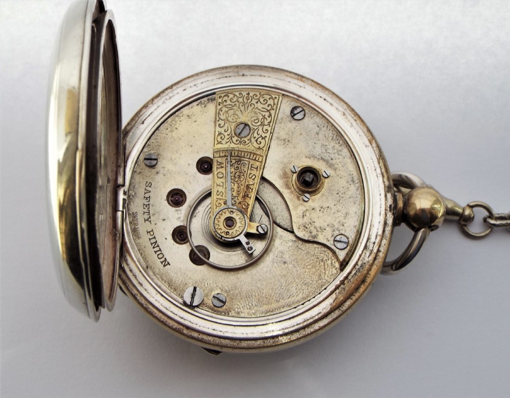 Vintage 1920s Swiss pocket watch & chain. View V