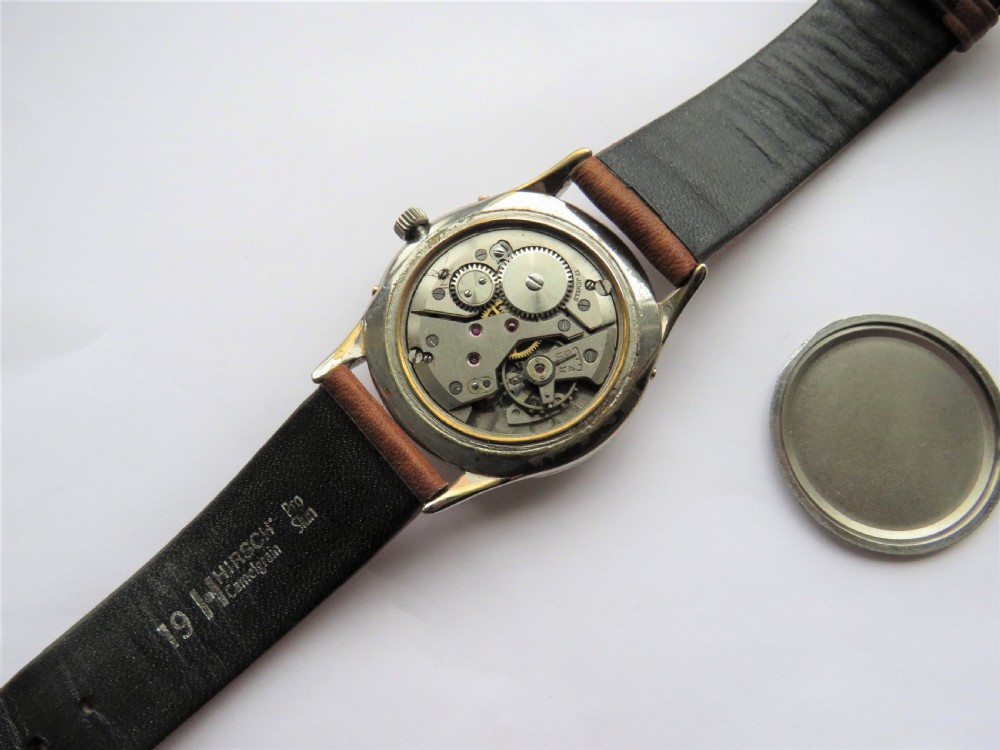 Gents 1950s triple date wrist watch View V