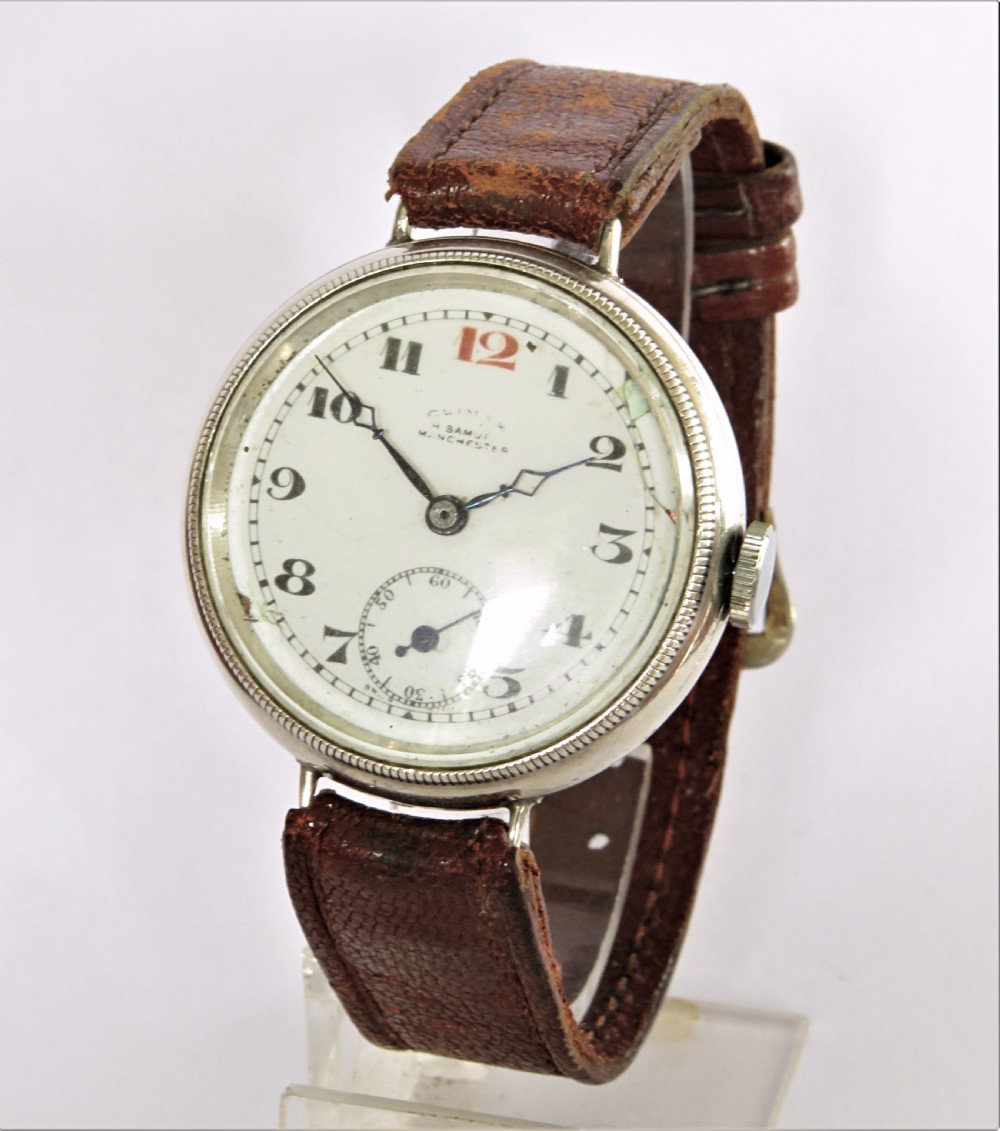 Gents silver Climax wrist watch, 1917