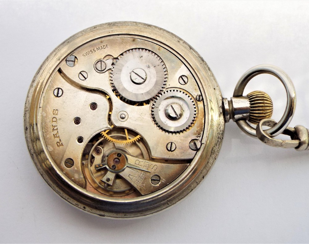 A 1920s Rands pocket watch, retailed by Waite & Son Cheltenham. View III