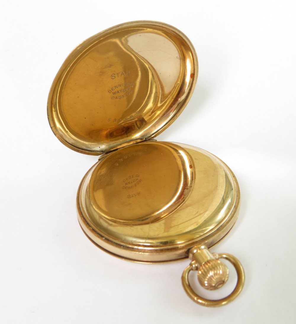 Antique Waltham Bond Street hunter pocket watch View III