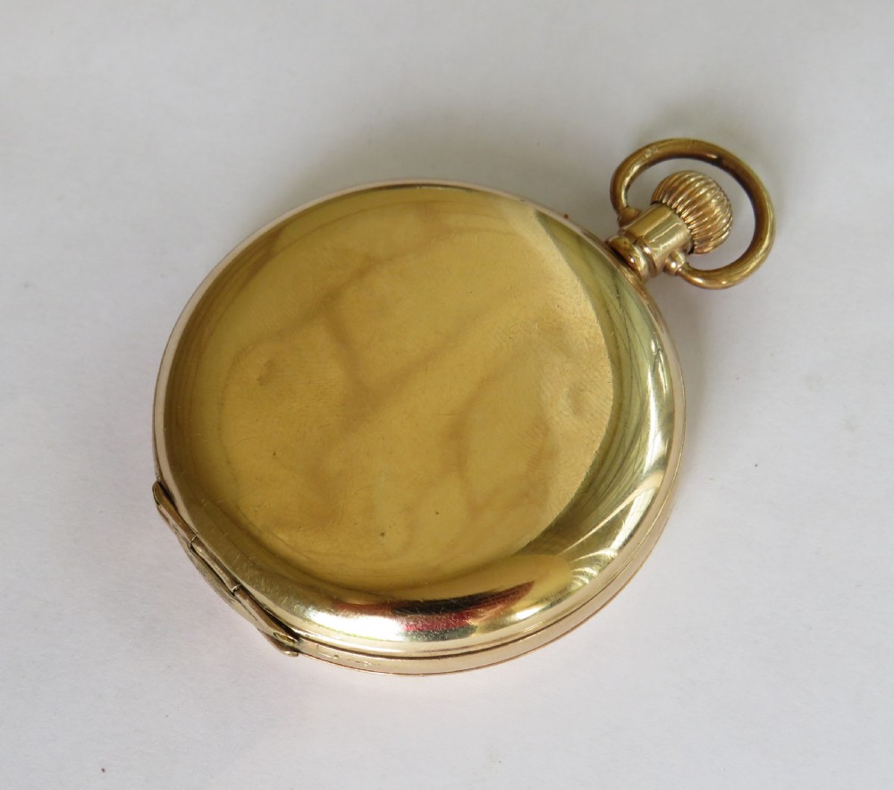 Antique Waltham Bond Street hunter pocket watch View IV