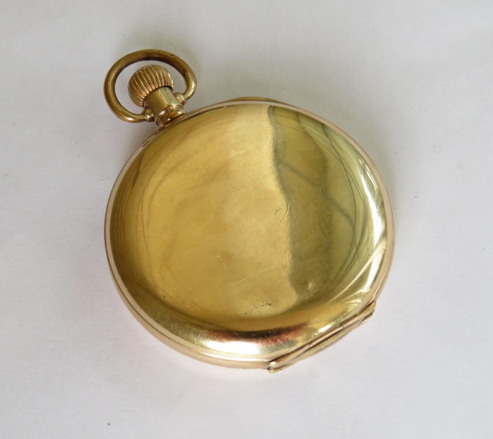 Antique Waltham Bond Street hunter pocket watch View V