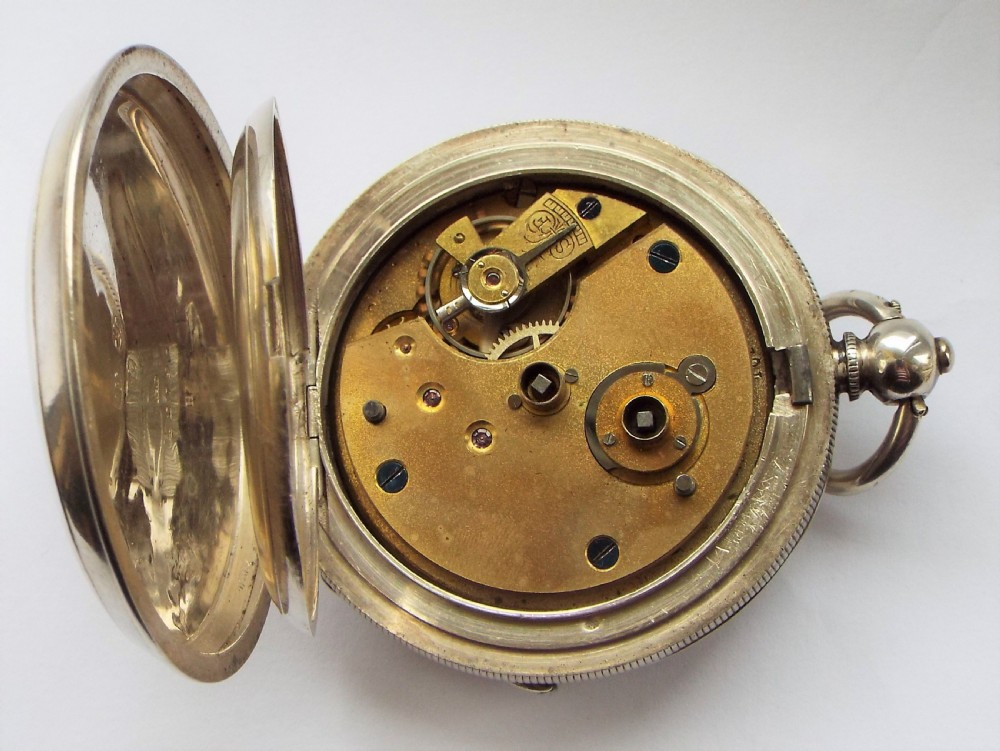 1914 silver pocket watch from Harris Stone, Leeds. View V
