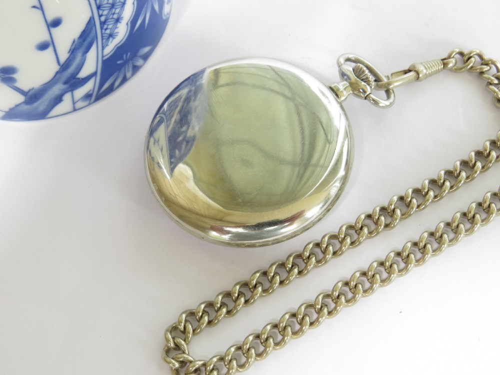 1963 Omega pocket watch with chain View II