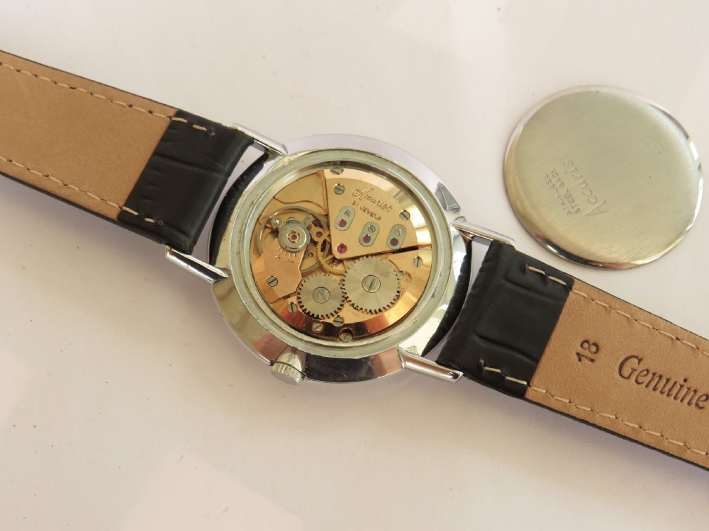Gents boxed Accurist watch with papers, 1964 View III