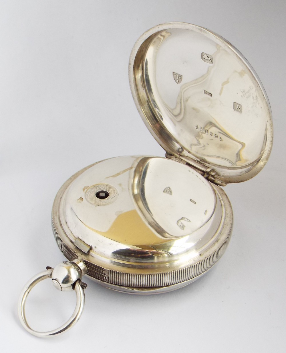 Antique silver Lancashire Watch Co pocket watch retailed by Burnand Booth Sheffield View III