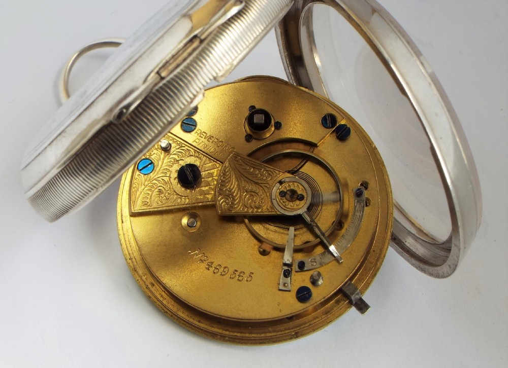 Antique silver Lancashire Watch Co pocket watch retailed by Burnand Booth Sheffield View V