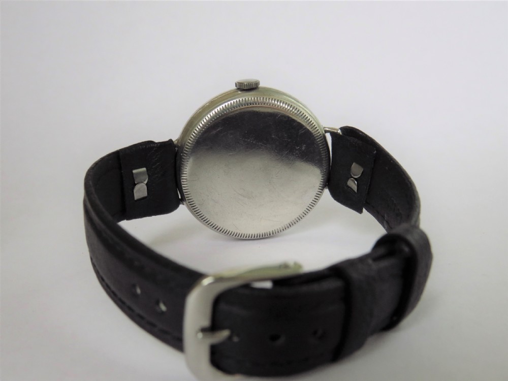 Gents silver Cyma wrist watch from J W Benson, 1932 View V