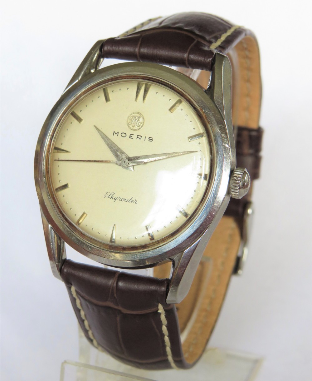 Gents 1950s Moeris Skyrouter wrist watch