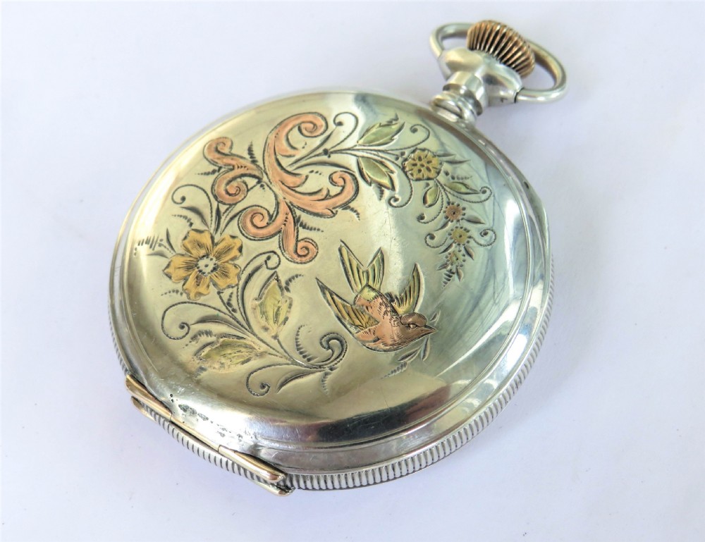 Silver Waltham Riverside Hunter Pocket Watch, 1903