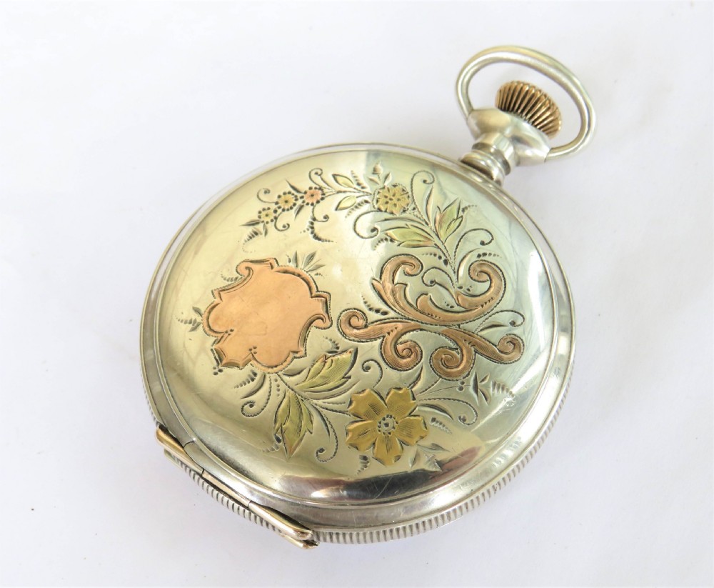 Silver Waltham Riverside Hunter Pocket Watch, 1903 View IV