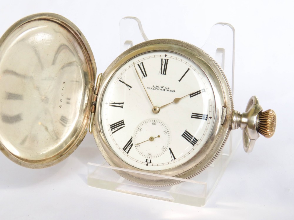 Silver Waltham Riverside Hunter Pocket Watch, 1903 View VII