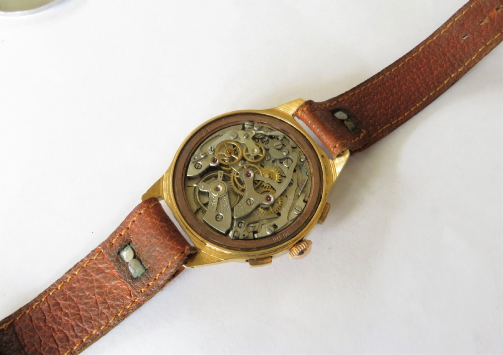 Gents 1950s Exactus chronograph View IV