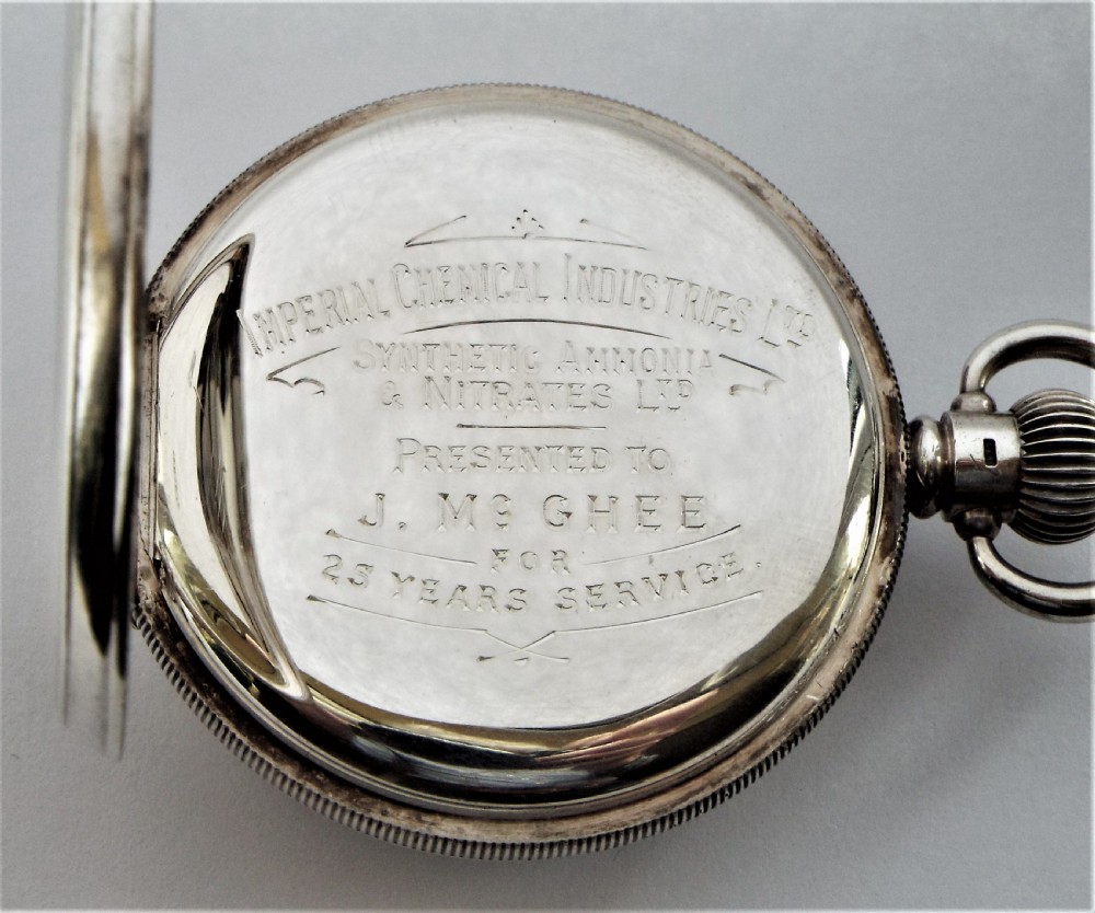 Antique 1920s silver Cyma pocket watch retailed by James Wadsworth  View V
