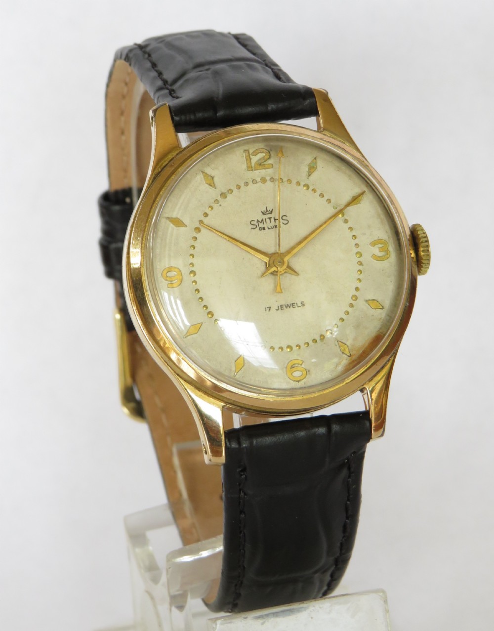 Gents 1950s Smiths De Luxe wrist watch, England View II