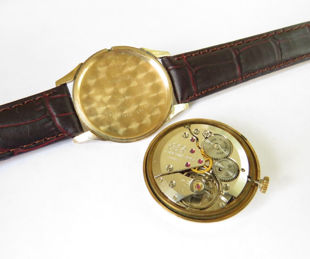 Gents 9ct gold Thomas Russell wrist watch, 1969 View IV