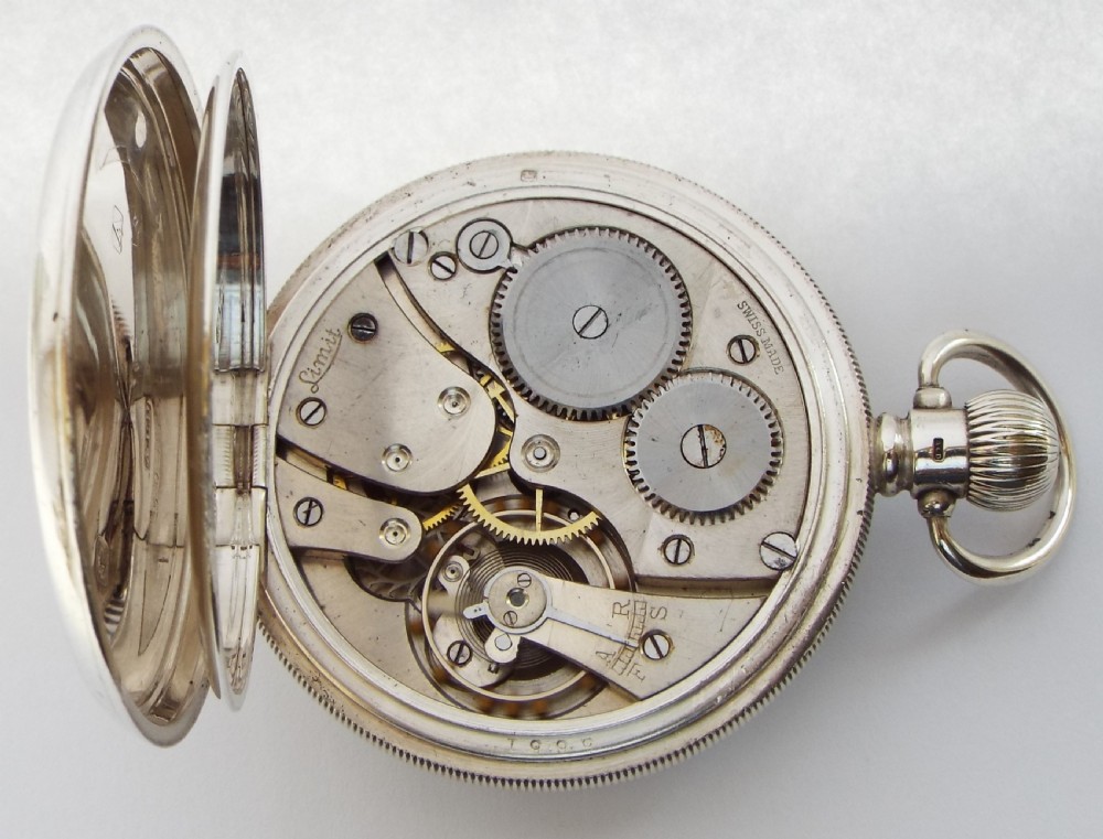 A 1920s Silver Limit pocket watch. View IV