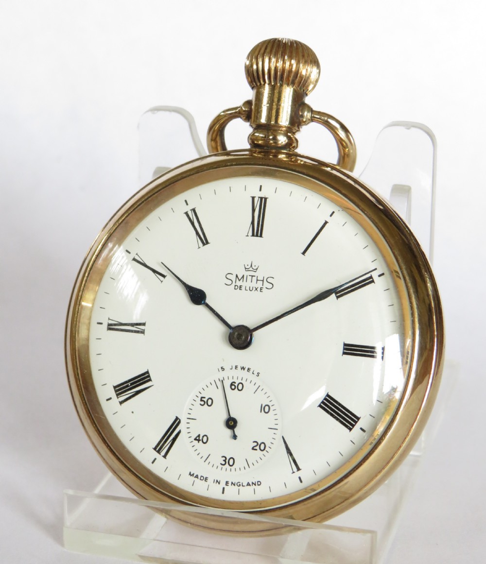 1950s Smiths De Luxe pocket watch, made in England