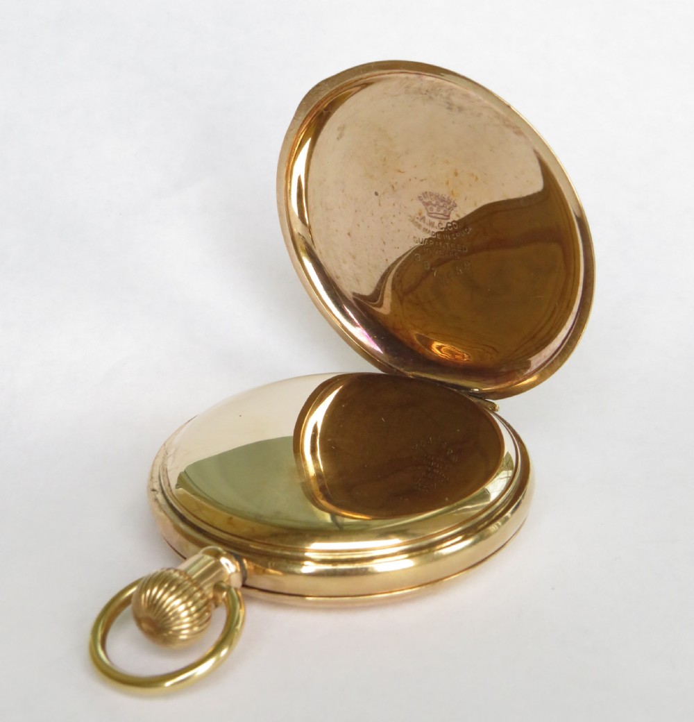 Waltham Bartlett full hunter pocket watch, 1918 View III
