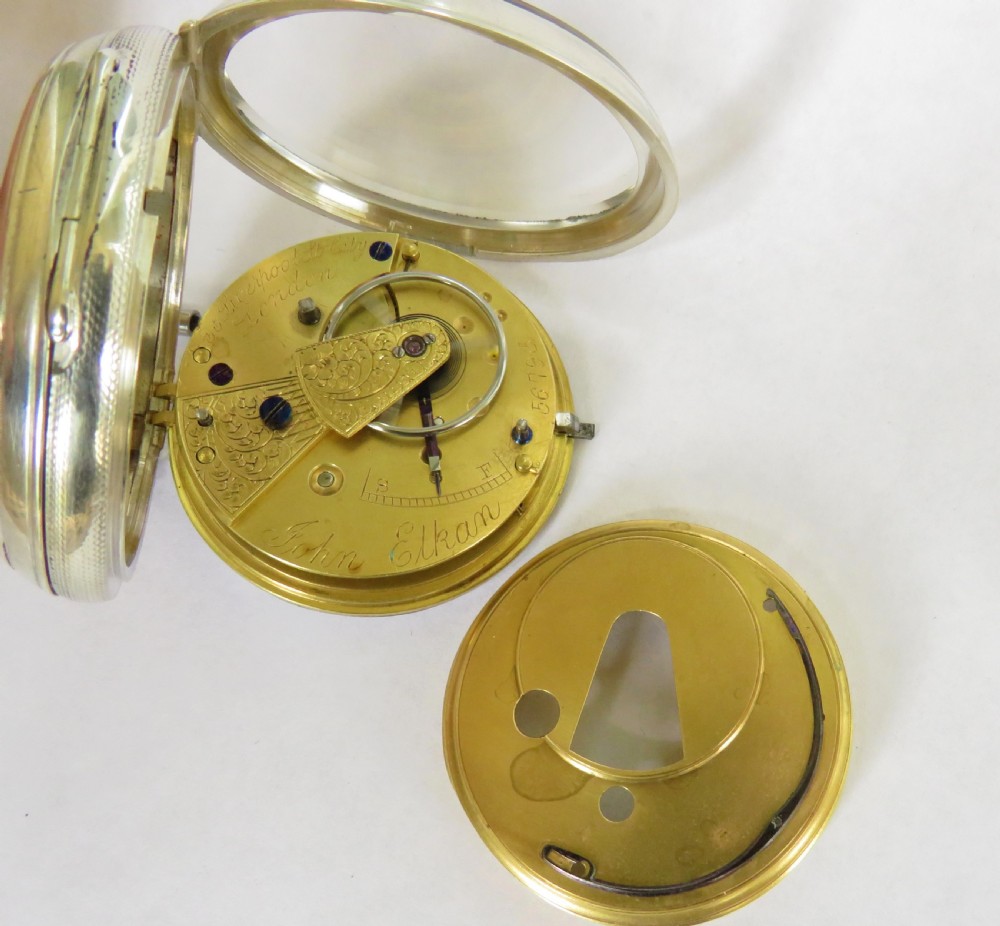 Antique pocket watch, John Elkan, London, 1886 View IV