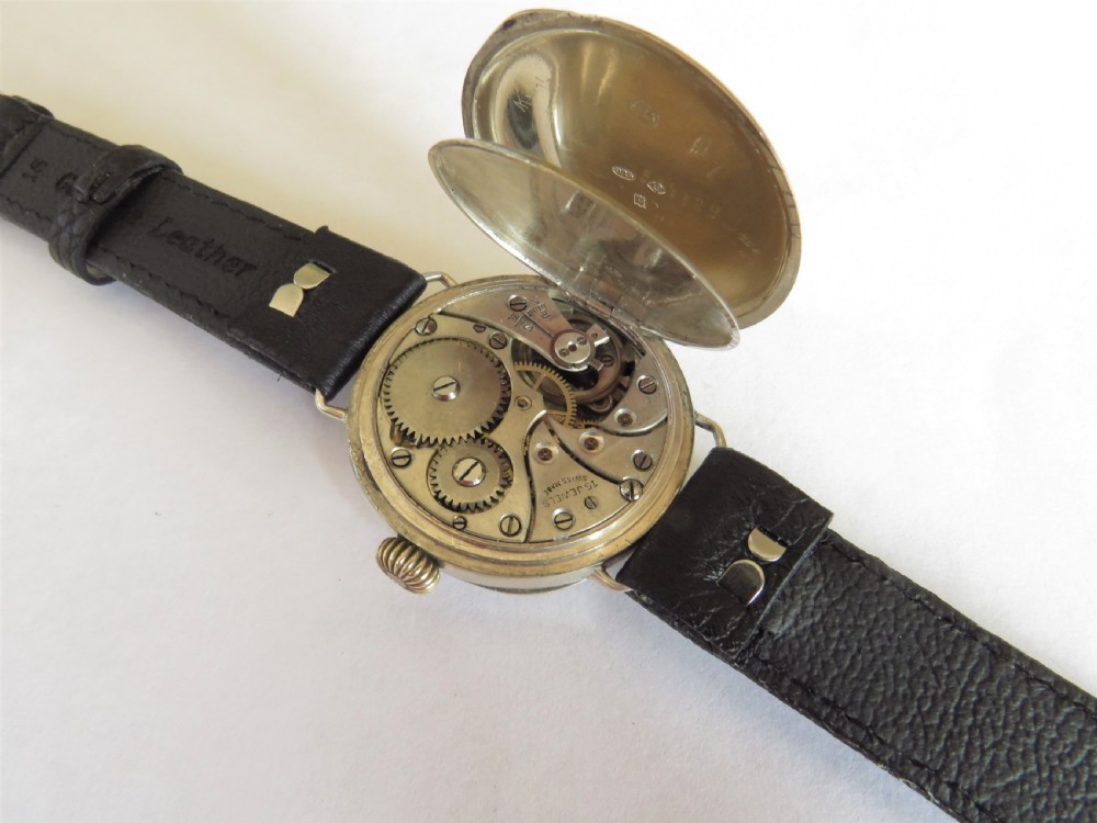Gents silver Renown trench watch, 1918 View IV