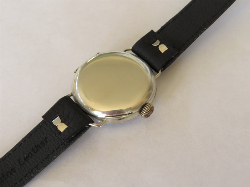 Gents silver Renown trench watch, 1918 View VI