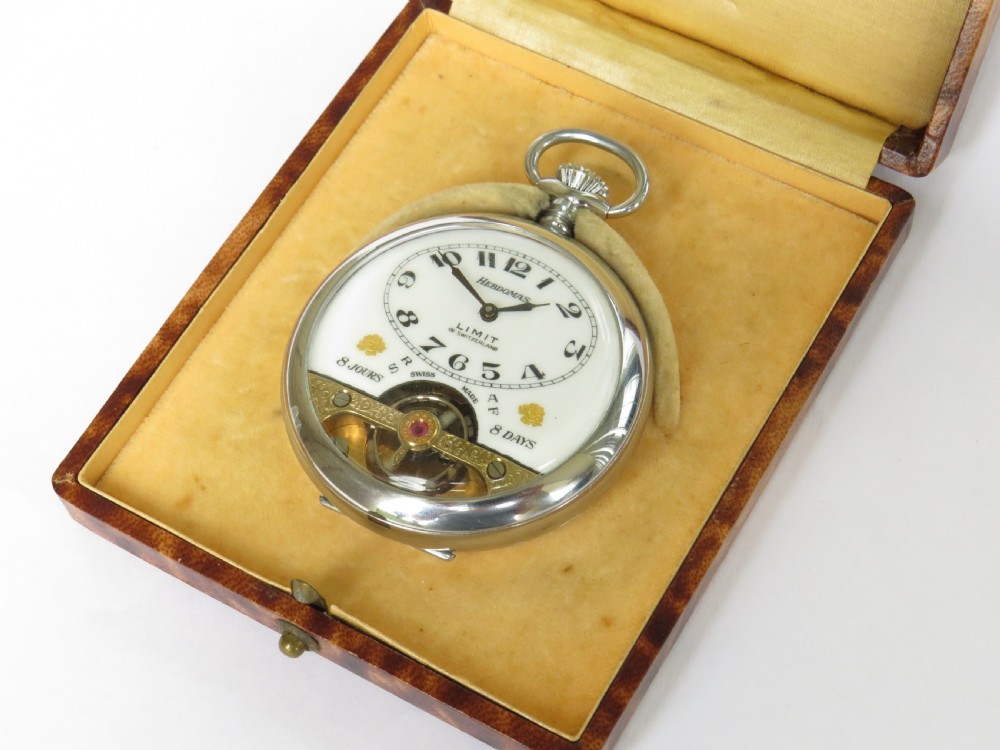 1920s Hebdomas pocket watch from Limit of Switzerland