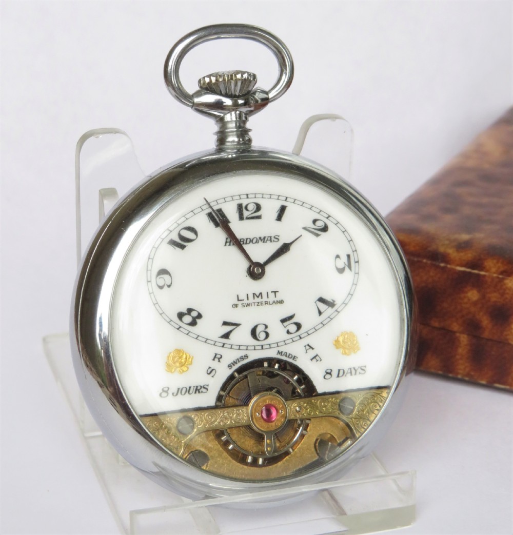 1920s Hebdomas pocket watch from Limit of Switzerland View II