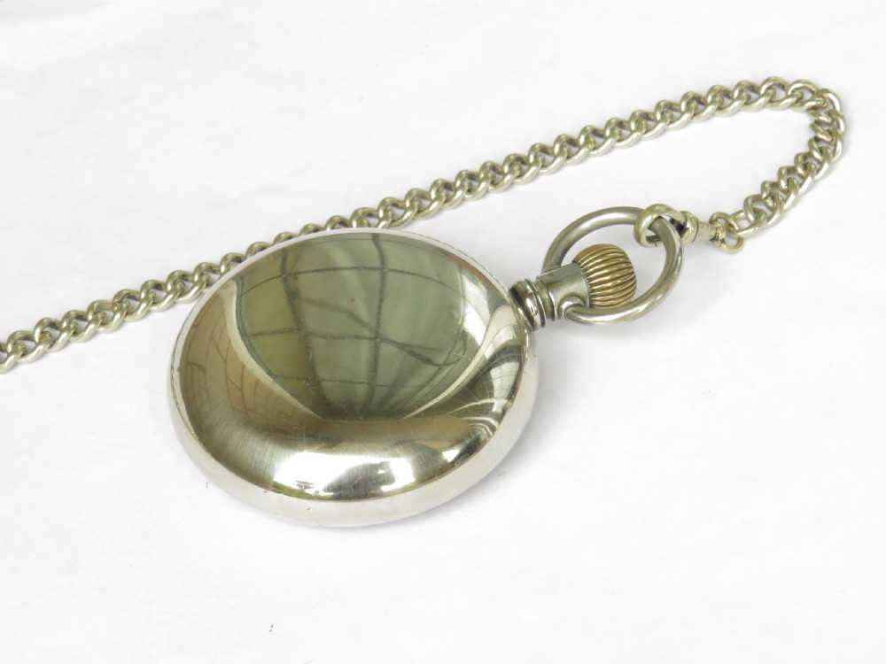 Chunky antique Omega pocket watch and chain View IV