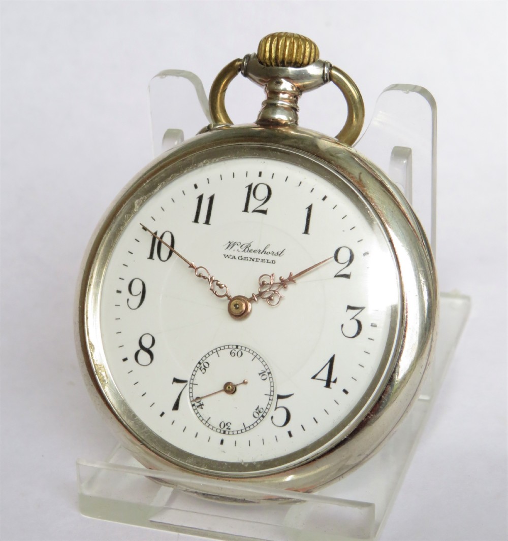 Antique silver Faverges pocket watch