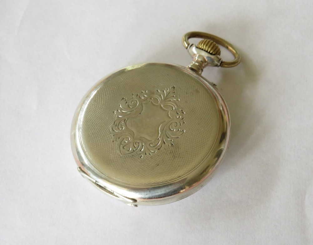 Antique silver Faverges pocket watch View III