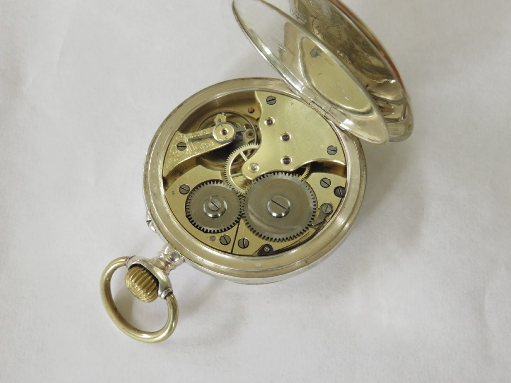 Antique silver Faverges pocket watch View IV