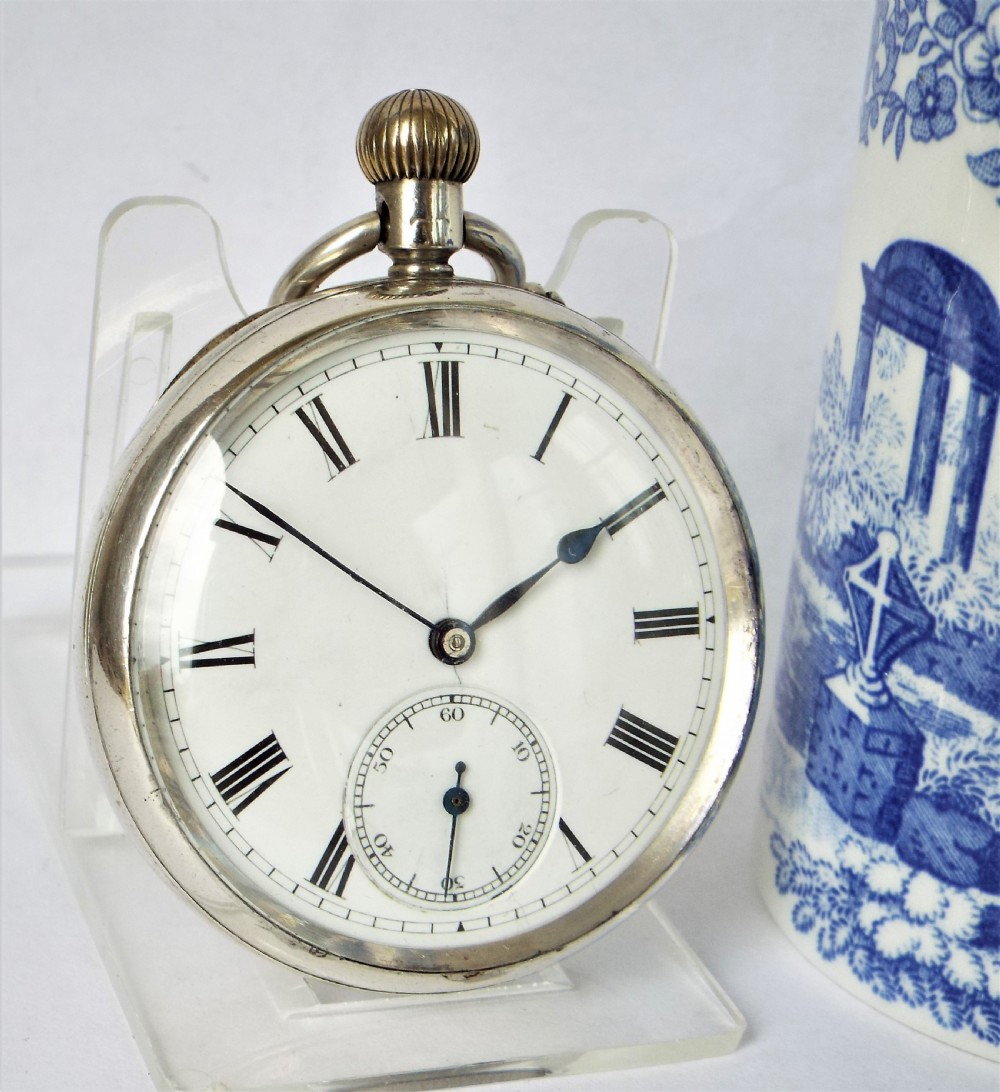 Antique silver Rotherhams pocket watch, 1899.