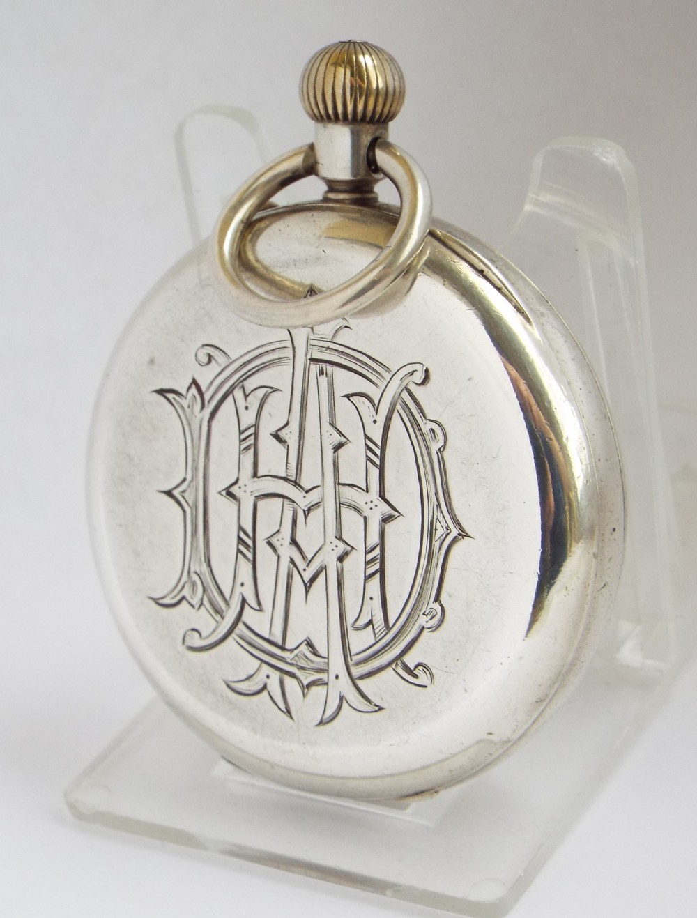 Antique silver Rotherhams pocket watch, 1899. View II