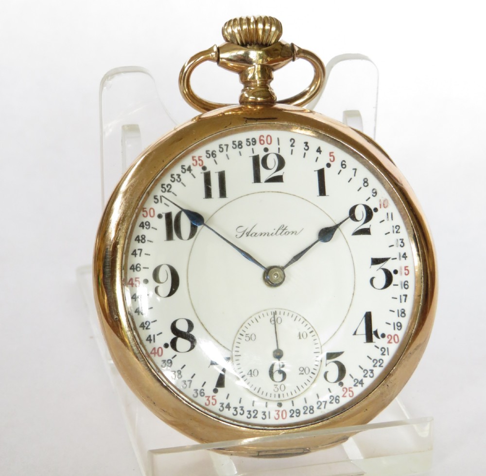 1915 Hamilton railroad pocket watch View II
