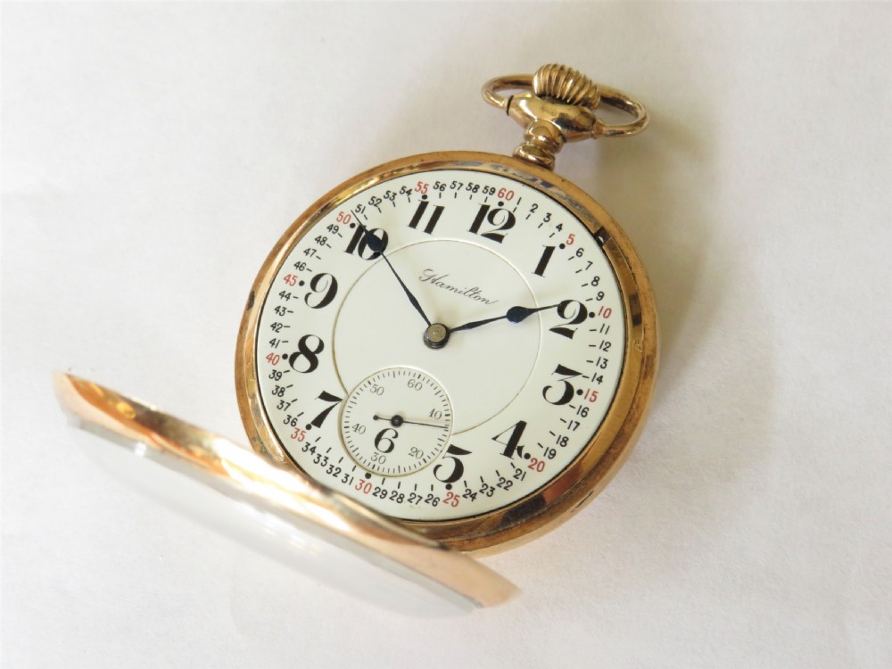 1915 Hamilton railroad pocket watch View III