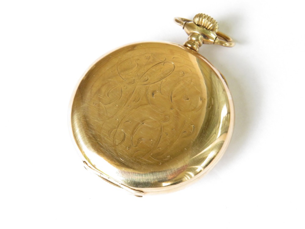 1915 Hamilton railroad pocket watch View V
